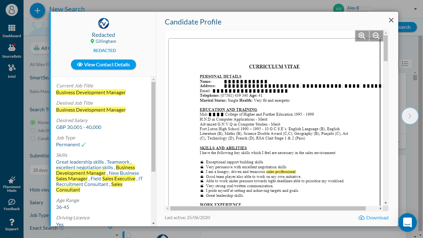 Partner Integrations Set Up SourceBreaker CVLibrary.co.uk